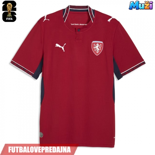 Lacne Muži Futbalové dres Česká republika MS 2026 Krátky Rukáv - Domáci